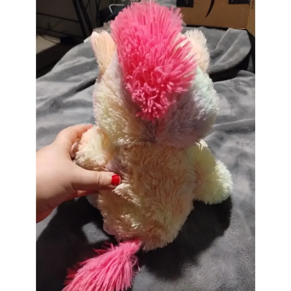 Homerbest Pastel Multicolor Tie Dye Unicorn Stuffed Animal Plush